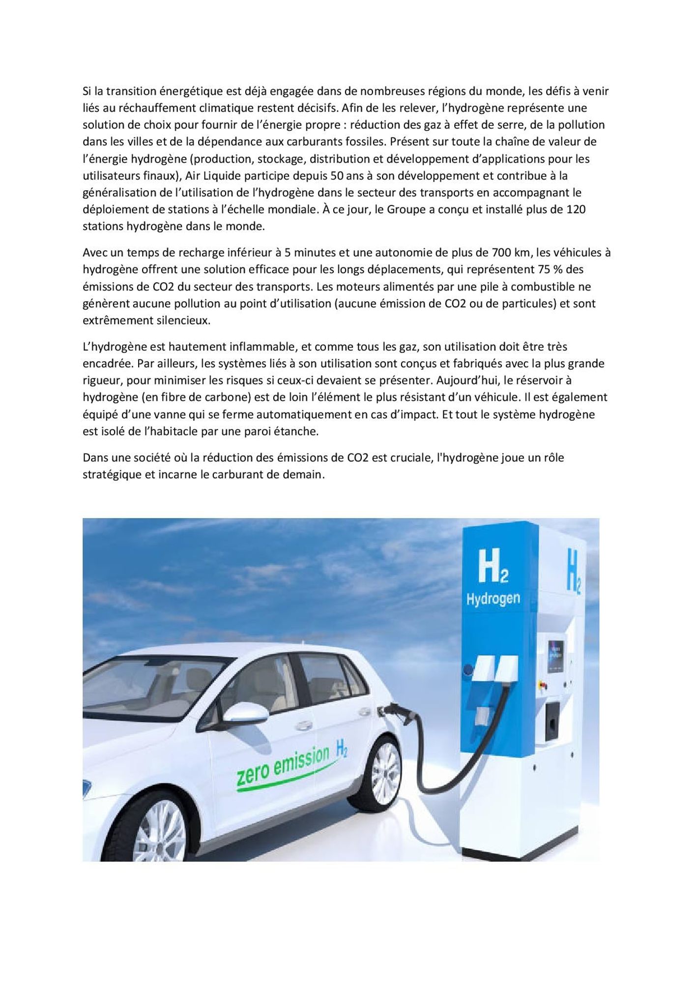 Rouler à l'hydrogène, la solution de demain ?