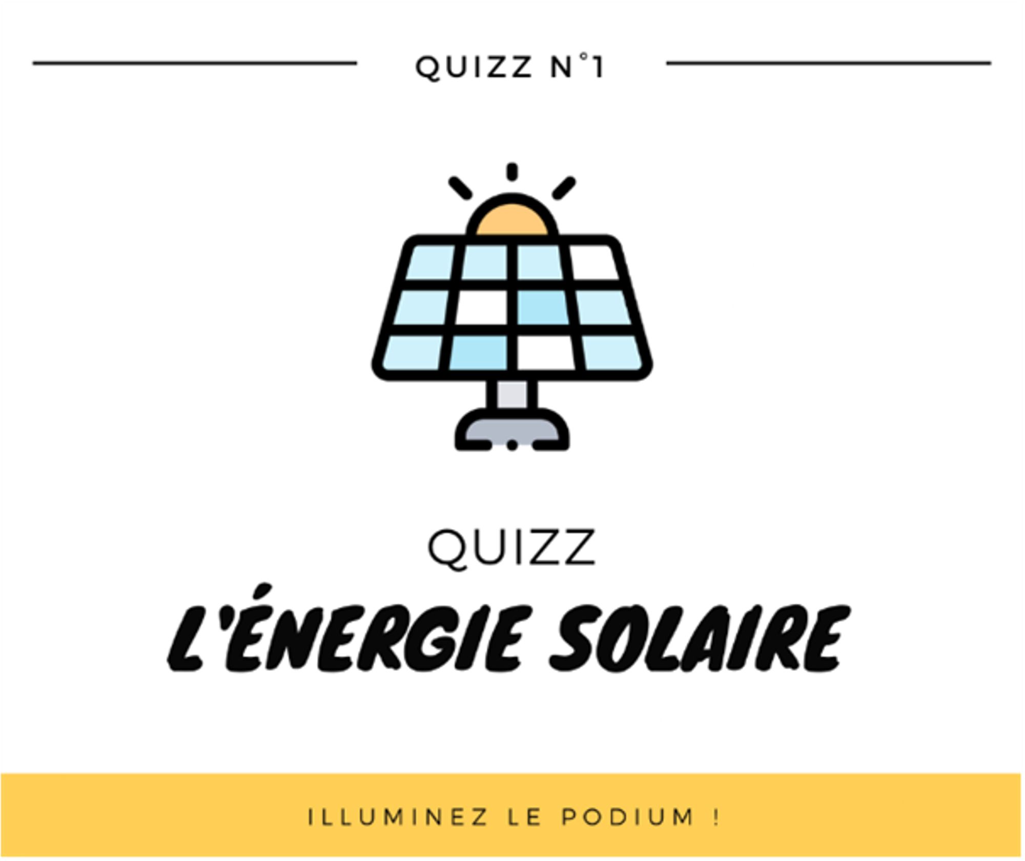 [JE-SFEN] - Quiz sur l'Énergie solaire